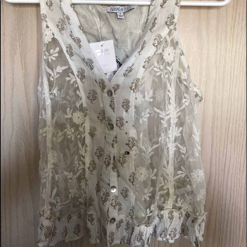 Patrons of Peace lace vest